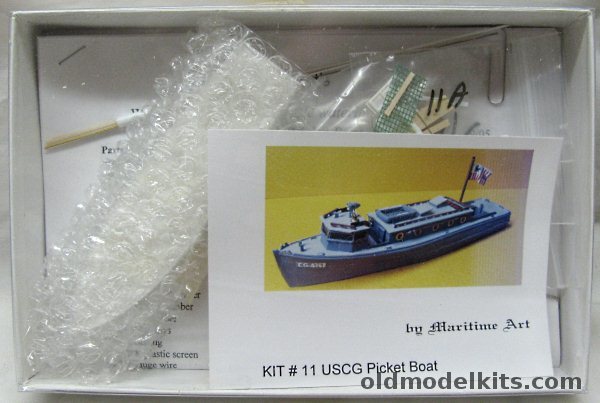 Maritime Art HO 38' USCG Picket Boat - HO Scale, 11 plastic model kit
